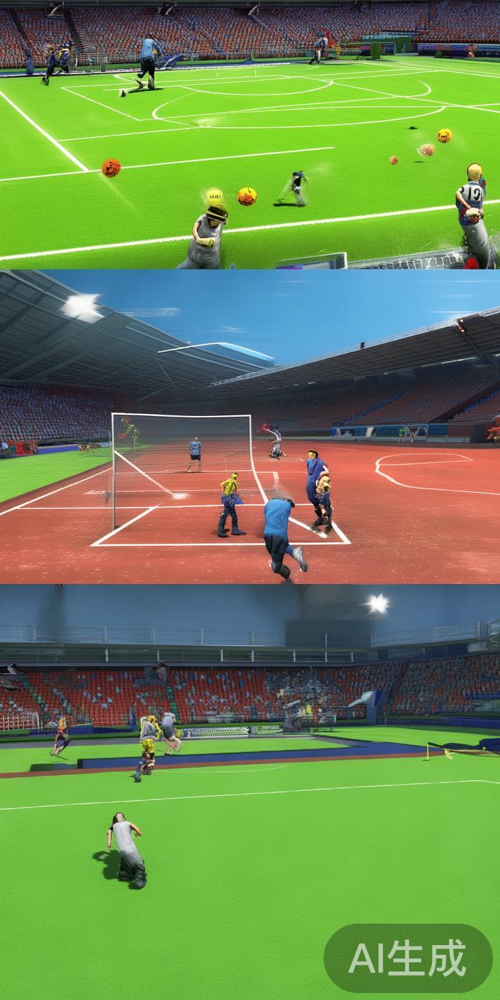 在游戏中，玩家可以自主选择不同的体育项目，比如足球